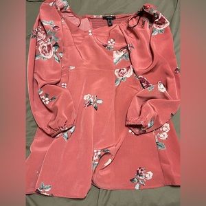 Floral pink medium dress